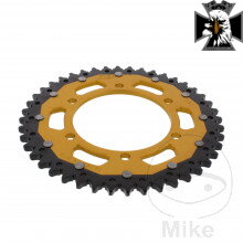 Rozeta Dual 44Z typ 525 zlatá ZF vnútorný priemer 110 rozstup dier 130 pre Yamaha MT09 / FZ09 RN29 2013-2016 