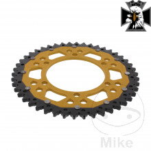 Rozeta Dual 46Z typ 525 zlatá ZF vnútorný priemer 110 rozstup dier 130 pre Yamaha MT09 / FZ09 RN29 2013-2016 