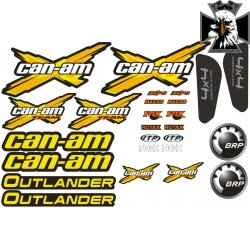 Sada nálepiek Can-am Outlander, žltá