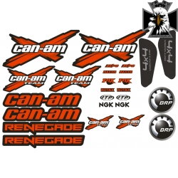 Sada nálepiek Can-am Renegade, červená