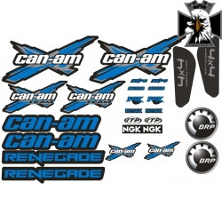 Sada nálepiek Can-am Renegade, modrá