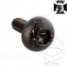 Skrutka brzdového kotúča JMP Bolt M6X1.00 mm 17 mm nerez V4A čierna farba  pre Honda VTX 1800 2001-2006 