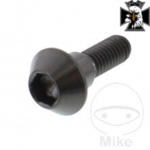 Skrutka brzdového kotúča JMP Bolt M6X1.00 mm 20 mm Titan čierna farba pre Yamaha MT09 / FZ09 RN69 2021-2023 