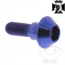 Skrutka brzdového kotúča JMP Bolt M6X1.00 mm 20 mm Titan modrý pre Yamaha MT09 / FZ09 RN69 2021-2023 