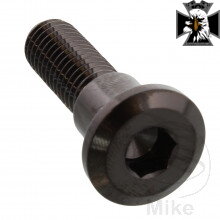 Skrutka brzdového kotúča JMP Bolt M8X1.25 mm 30 mm nerez V4A čierna farba pre Triumph Rocket 2300 2004-2016