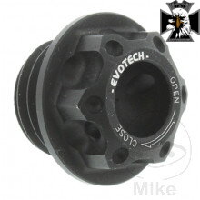 Skrutka Nalievacia AL EVT 20X2.5 mm mattschwarz  pre Yamaha MT09 / FZ09 RN29 2013-2016