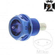 Skrutka výpusť oleja MAG JMP BO M14X1.50 mm 12 mm Titan blau Pre Yamaha XV 1600 Wild Star / XV 1700 Road Star 1999-2005 