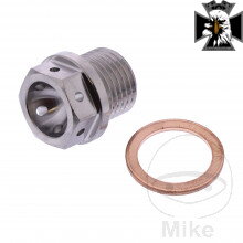 Skrutka výpusť oleja MAG JMP BO M16X1.5 mm 12 mm Titan silber pre BMW R1300GS 2023-2025