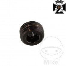 Skrutkovací krytka čapu JMP Bolt nerez V4A čierna farba pre Yamaha MT09 / FZ09 RN29 2013-2016