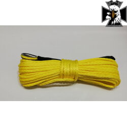 Syntetické lano na navijak, žlté 6mm, 15m