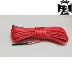 Syntetické lano na navijak 6mm 15m červené