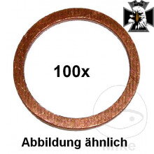 Tesnenie meď MAS 16X20X1.5 počet 100 ks. pre Yamaha XVS 1300 Midnight Star 2007-2016