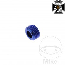 Zarážka kolíka M10 x 1.00 mm Titan modrý pre Yamaha MT10  FZ10 RN45 2016-2021