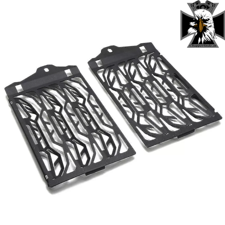 Čierne kryty chladiča pre BMW R1200GS / R1250GS