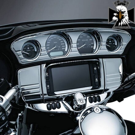 Chromovaný kryt budíkov pre Harley-Davidson  Electra Glide, Street Glide alebo Tri-Glide z rokov 2014–2023