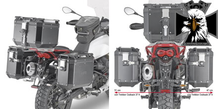 GIVI BOČNÉ NOSIČE MOTO GUZZI V 85 TT PLOR8203CAM