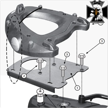 GIVI DRŽIAK KUFRA BMW F 650 GS/F 800 GS (08-17)/F 700 GS (13-17) SR5107