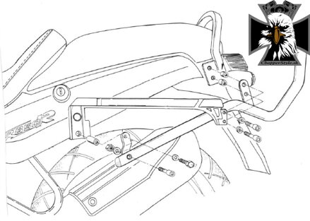 GIVI DRŽIAK KUFRA MONORACK BMW R 850 R/R 1100 R 635F