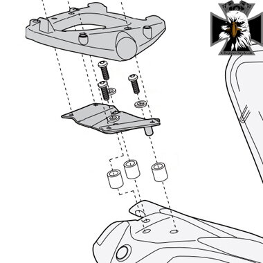 GIVI DRŽIAK KUFRA SYM MAXSYM 400-600 SR7051M