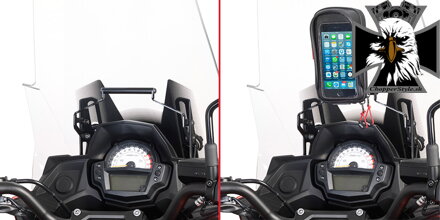 GIVI DRŽIAK NAVIGÁCIE POD PLEXI KAWASAKI VERSYS 650 (15-20) FB4114