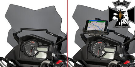 GIVI DRŽIAK NAVIGÁCIE POD PLEXI SUZUKI DL 650 V -STROM (17-20) FB3112