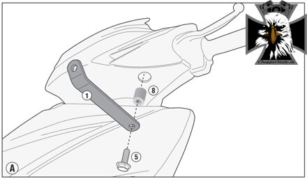 GIVI KIT NA MONTÁŽ PLEXI 440A/441A A6106A