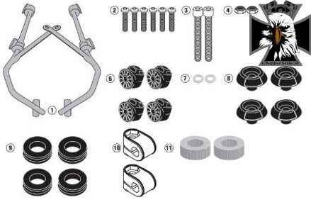 GIVI KIT NA MONTÁŽ PLEXI 7054A A7054A