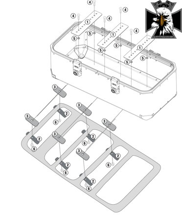 GIVI MONTÁŽNA SADA NA KUFOR OBK110A OBK110KIT GIVI MONTÁŽNA SADA NA KUFOR OBK110A OBK110KIT