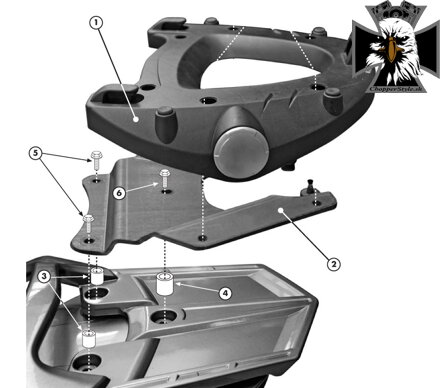 GIVI PLATŇA YAMAHA FJR 1300 (06-19) E228