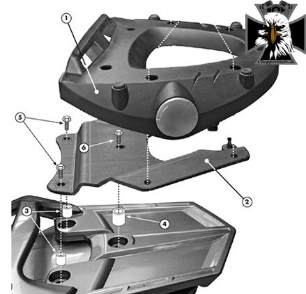 GIVI PLATŇA YAMAHA FJR 1300 (06-19) E228M