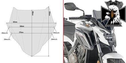 GIVI PLEXI HONDA CB 650F A1159