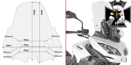 GIVI PLEXI KAWASAKI VERSYS 650 (15-20) D4114ST