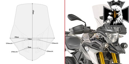 GIVI PLEXI ŠTÍT BMW G310GS D5126ST