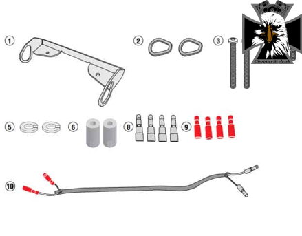 GIVI SADA NA MONTÁŽ BOČNÝCH NOSIČOV TST2132 YAMAHA MT-09 IN2132KIT