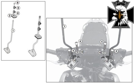 GIVI SADA NA MONTÁŽ PLEXI HONDA SH 125i-150i (12-16) A1117A