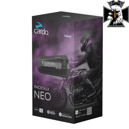 Cardo PACKTALK NEO Solo Interkom na motocykel pre 1 osobu