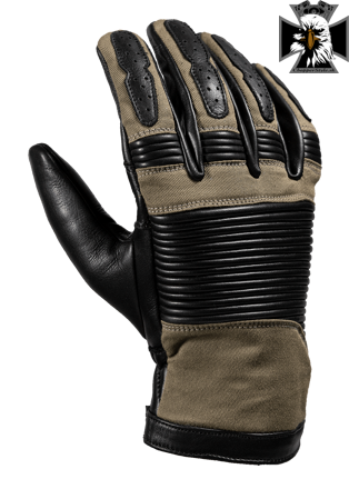 John Doe - Motorkárske rukavice DURANGO BLACK/CAMEL - XTM