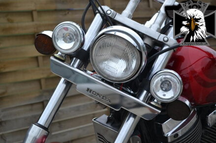 MOTON - Rampa na prídavné svetlá + LED svetlá pre HONDA SHADOW 750 SPIRIT