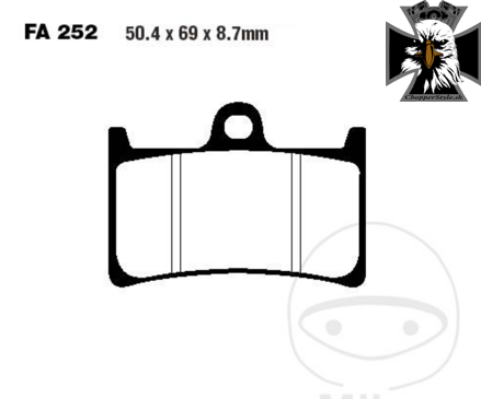 EBC - Standard predné brzdové platničky pre Yamaha Warrior XV 1700 2003-2008