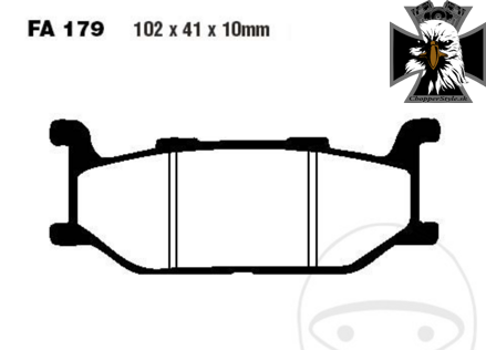 EBC - Sinter HH Predné brzdové platničky pre Yamaha Drag Star XVS 650 1997-2007