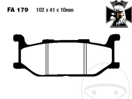 EBC - Standard Scooter predné brzdové platničky pre Yamaha Drag Star XVS 650 1997-2007