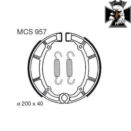 EBC - Zadné brzdové čeluste pre Yamaha Drag Star XVS 650 1997-2007