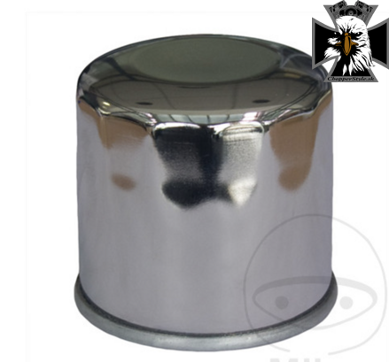 HF204C - Chrómovaný olejový filter pre Kawasaki Vulcan VN900 2006-2017