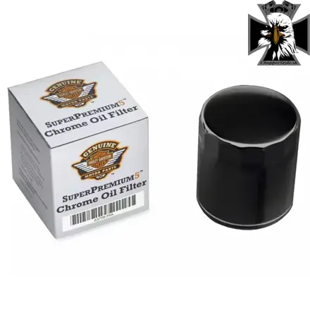 Harley Davidson - Originálny olejový filter pre Harley Davidson Softail / Dyna / Touring do roku 2017 - čierny
