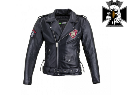 Kožená bunda na motorku W-TEC Black Heart Perfectis - veľkosť XL