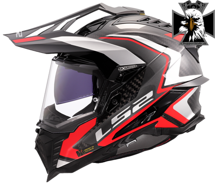 LS2 - Enduro / MX helma na motocykle LS2 MX701 C EXPLORER FRONTIER G.RED -06