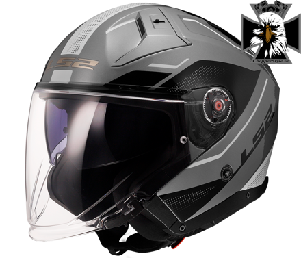 LS2 - Otvorená helma na motocykel OF603 INFINITY II VEYRON GL.GREY WHITE-06