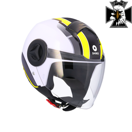 Shiro - Athen delphi otvorená helma na motocykel - fluor