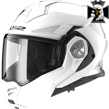 LS2 - Preklápacia helma na motocykel FF901 ADVANT X SOLID BIELA