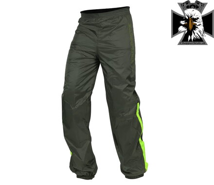 Trilobite - Raintec vodeodolné nepremokavé nohavice na motorku - grey/yellow fluo
